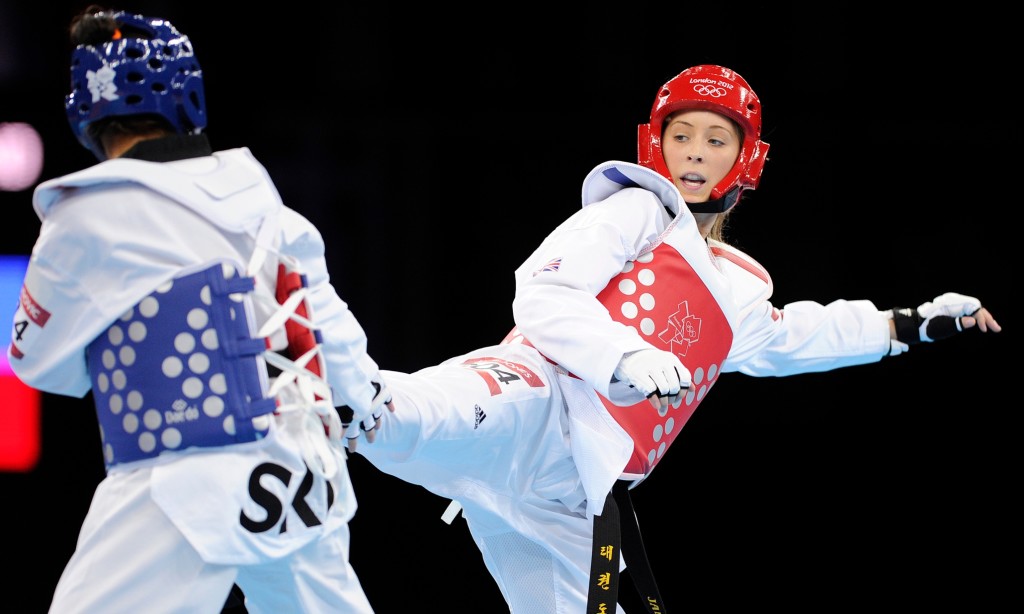 London, UK. 9/8/2012. Picture by Tom Jenkins. London 2012 Olympic Games. Excel Arena. Tae Kwondo